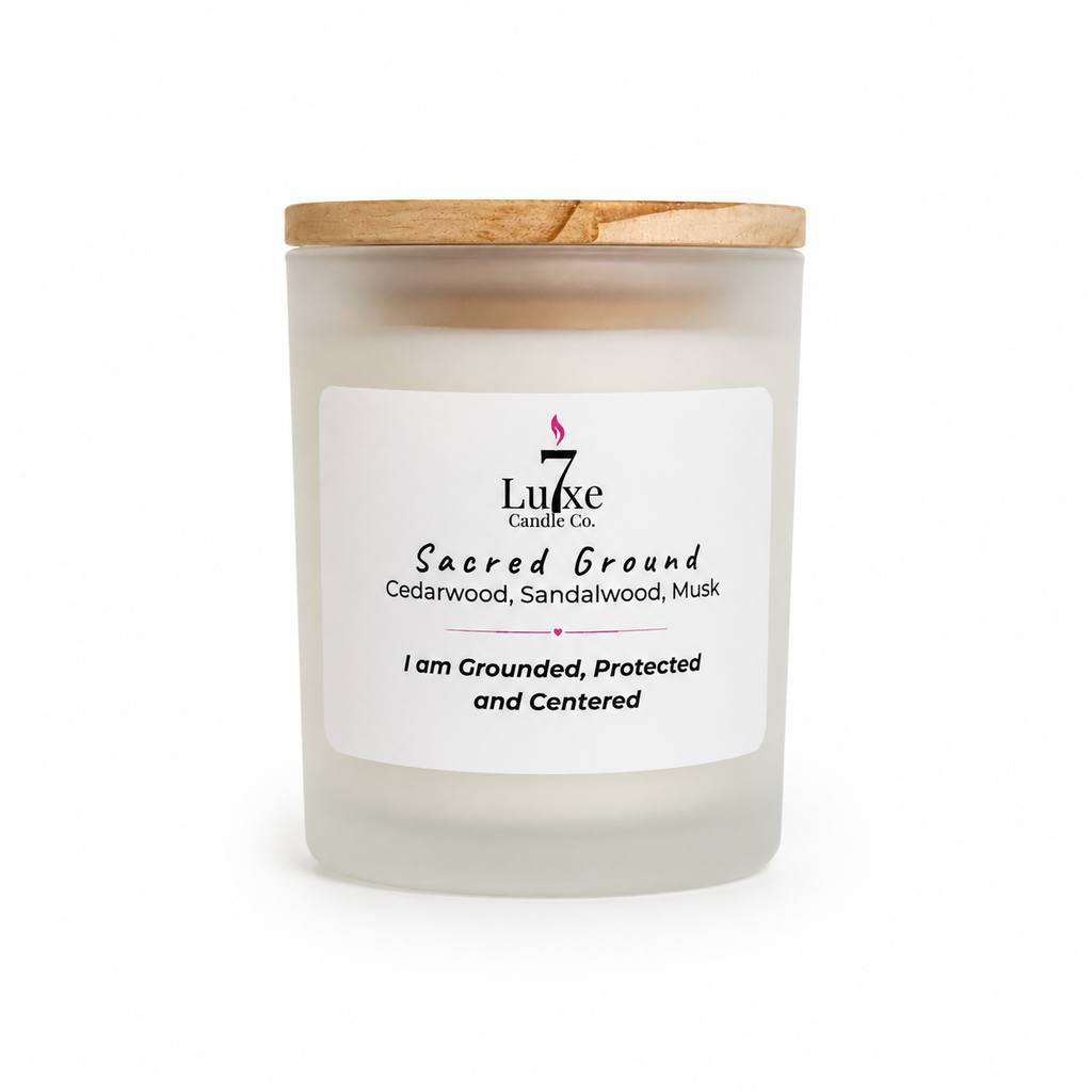 Sacred Ground | Palo Santo, Asian Sandalwood, Amber | 8 oz Luxury Soy Coconut Candle