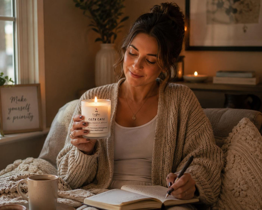 Cozy Café | Fresh Coffee, Hazelnut & Almond | 8 oz Luxury Soy Coconut Candle