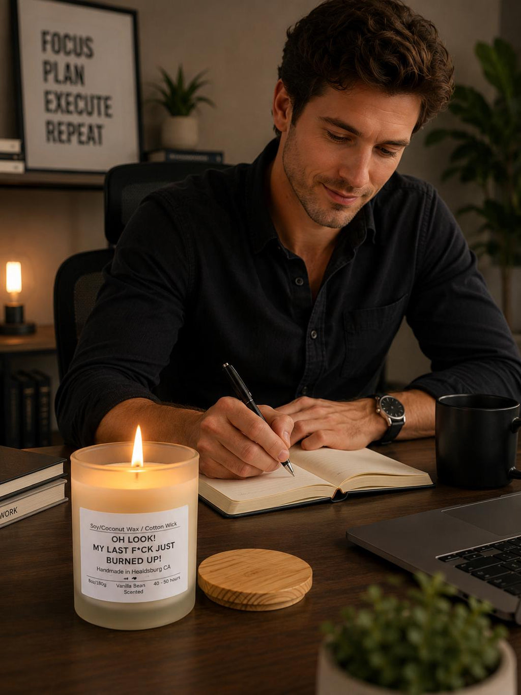 Oh Look My Last F*ck Just Burned Up | Vanilla Bean | 8 oz Luxury Soy Coconut Candle