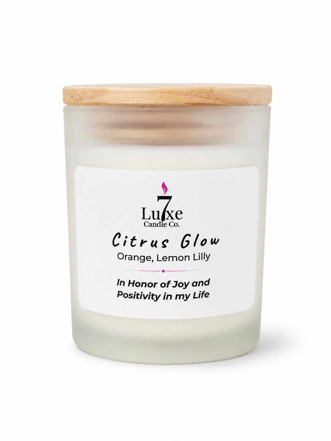 Citrus Glow | Blood Orange & Lemon Lily | 8 oz Luxury Soy Coconut Candle